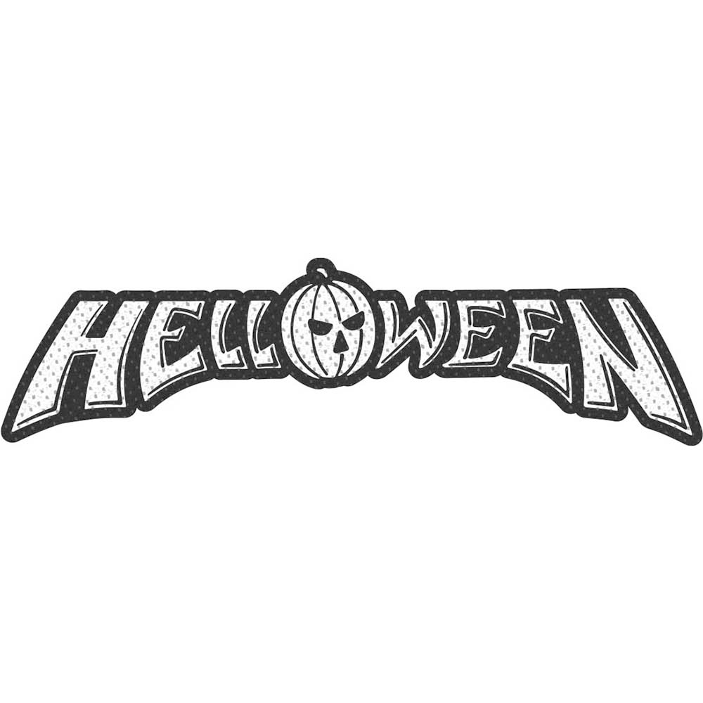 Helloween - Logo Cut Out Patch - Wit/Zwart